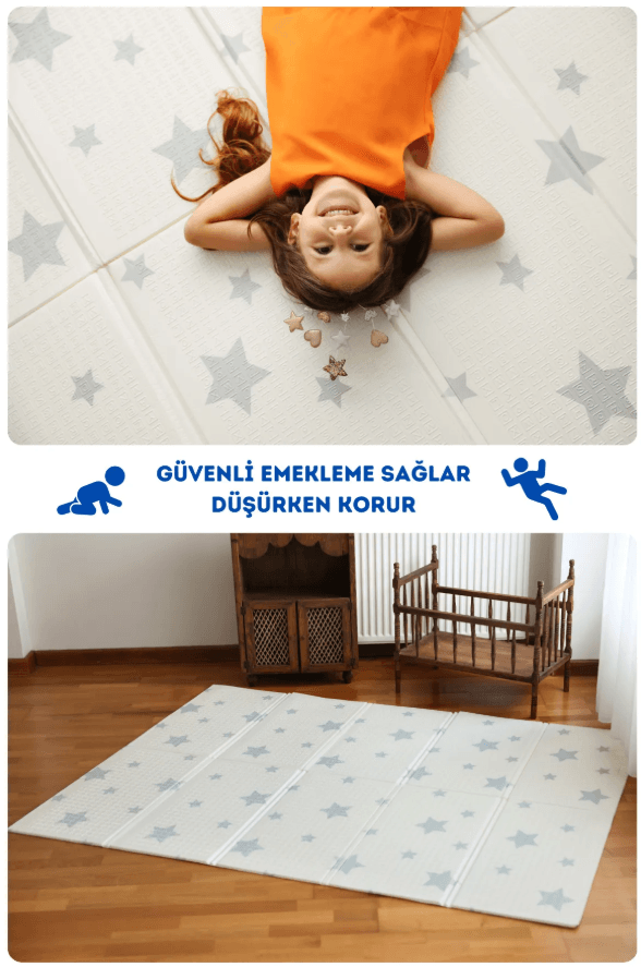 Yıldızlar Katlanabilir Oyun Matı