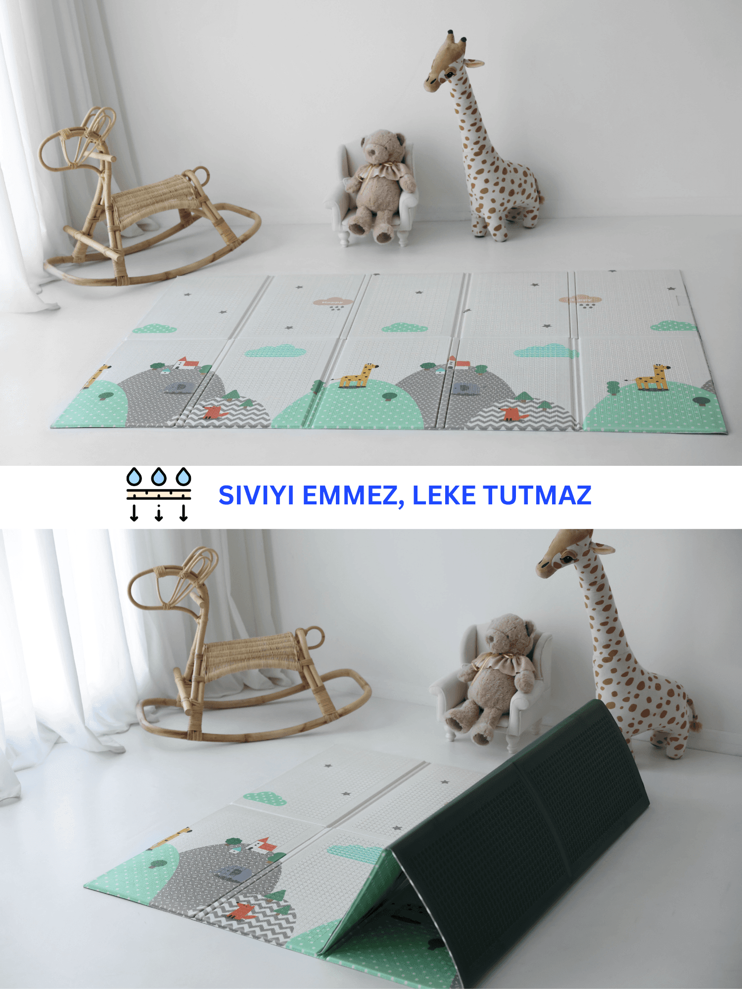 Bulutlar & Dağlar Katlanabilir Oyun Matı