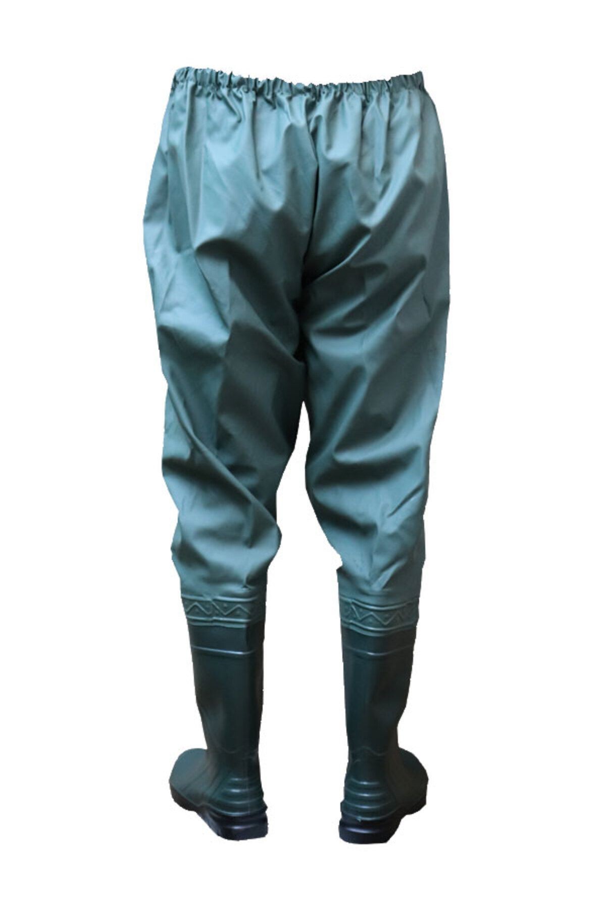 Su Geçirmez Çizmeli PVC  Pantolon, Avcı Balıkçı, Çiftçi, Bahçe Tarla Sulama %100 Su Geçirmez Dikişsiz, Sıcak Pres Yapıştırma