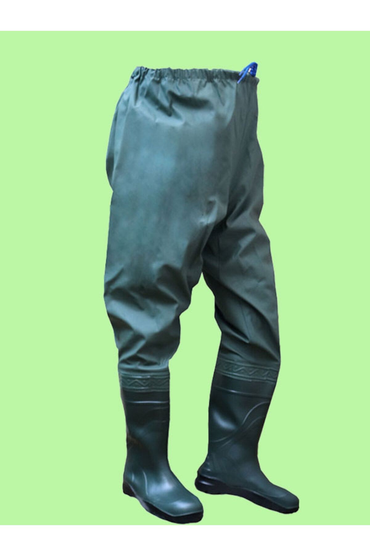 Balıkçı Çizme, %100 Su Geçirmez Çizmeli Pantolon, 55 Mikron Dikişsiz Avcı Balıkçı Pantolon, Sıcak Frekanslı Yapıştırma Bütün