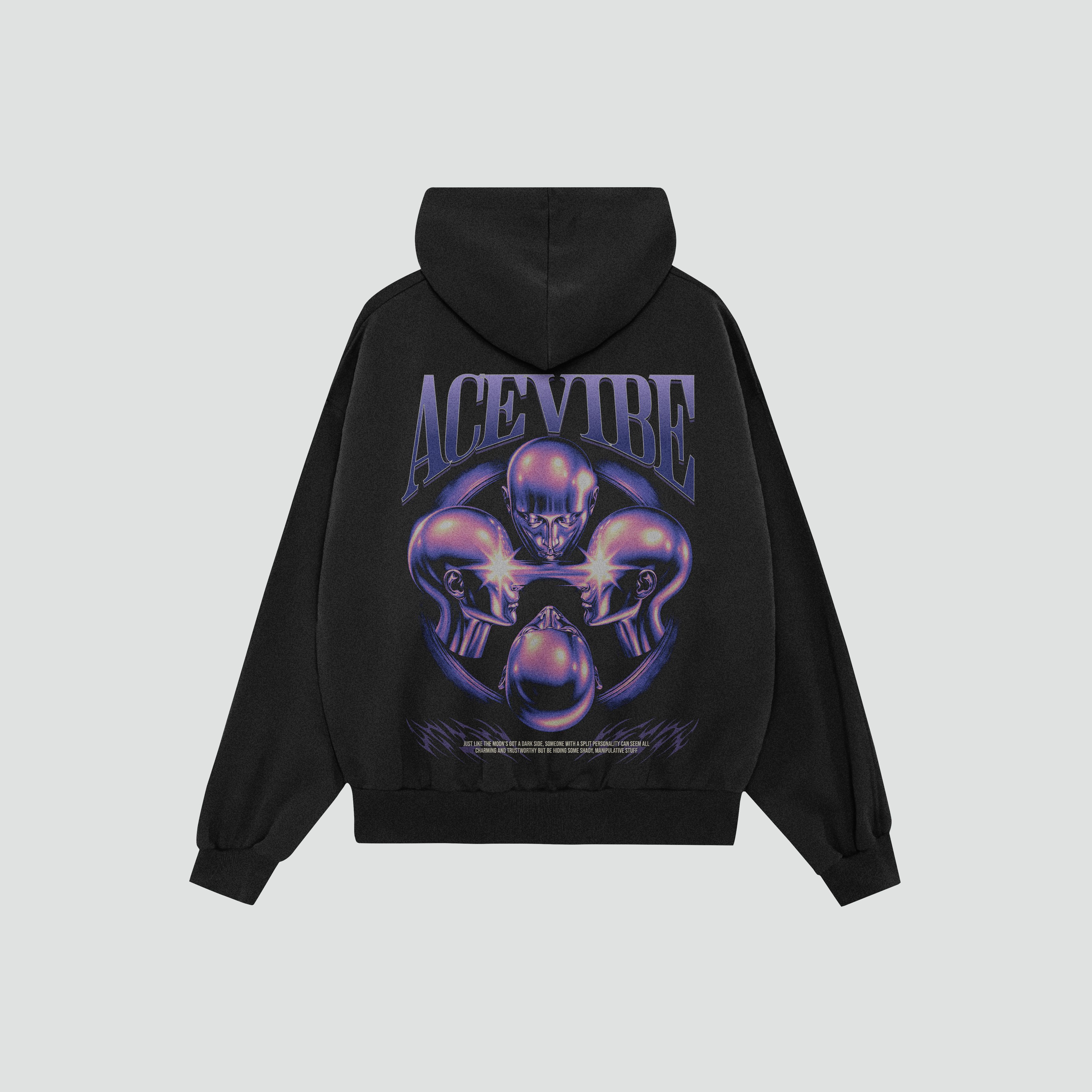 Purple Purception Oversize Hoodie image