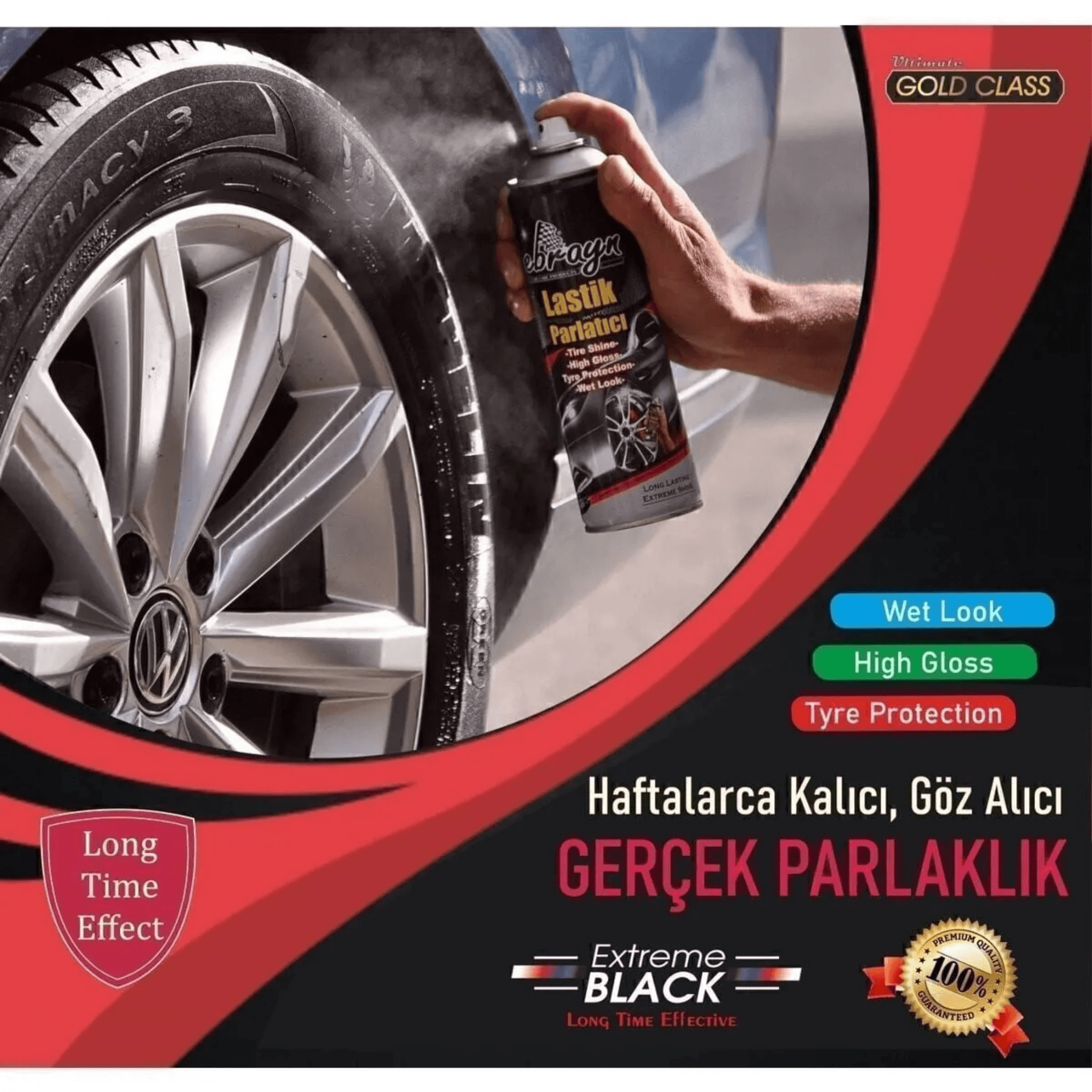 Lastik Parlatıcı Koruyucu Premium Aerosol Sprey 500 ml