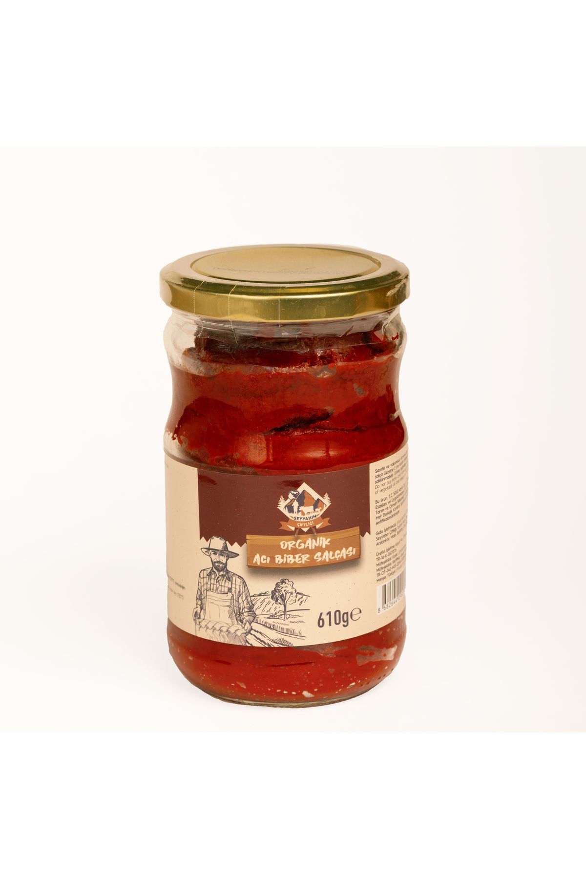 Organik Acı Biber Salçası 610 g