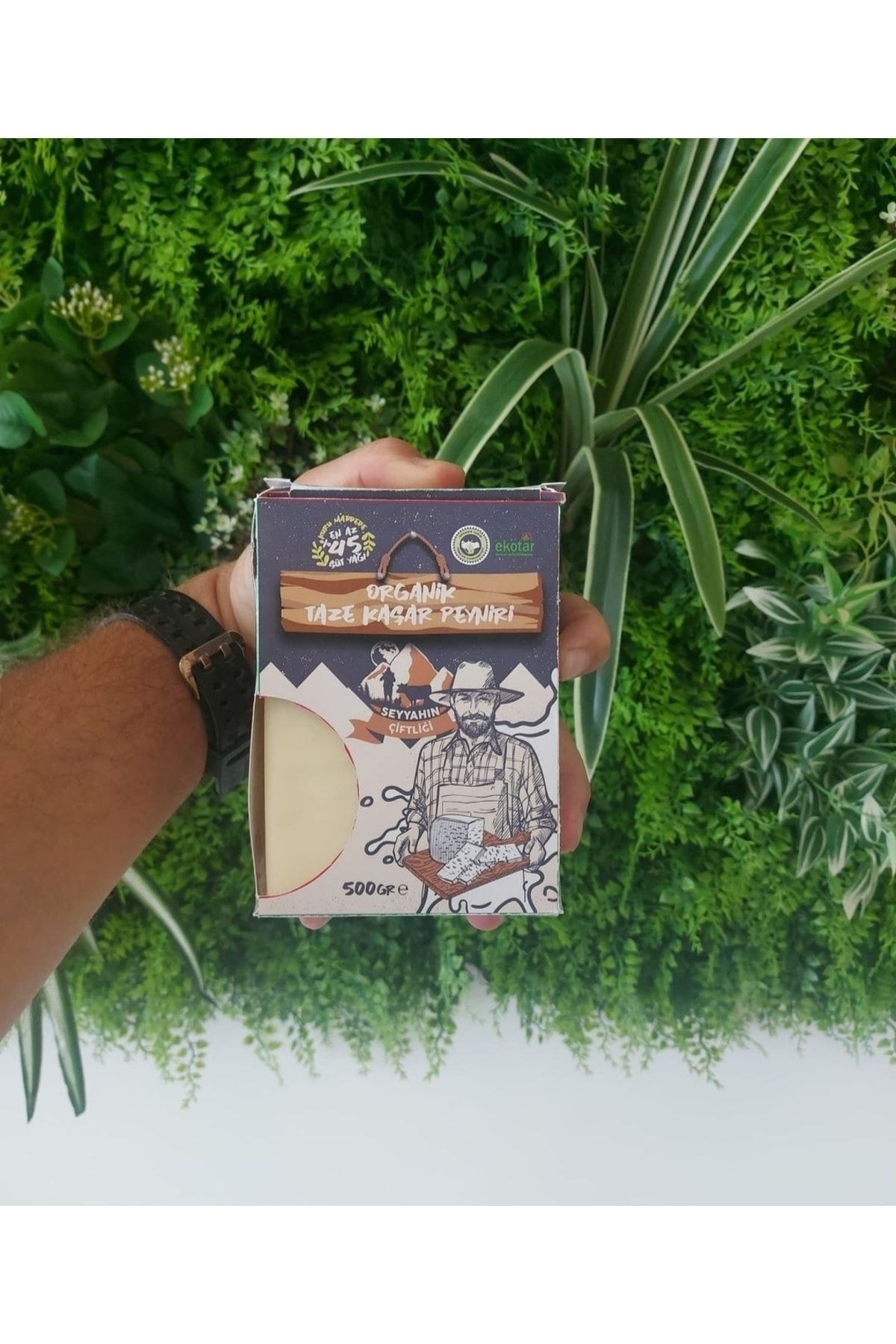Organik Sertifikalı Kaşar Peyniri 500g
