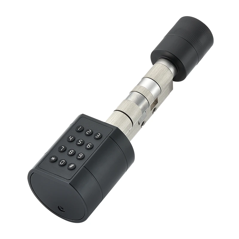 Silindir Barelli Çelik Kapı Kolu Tuya Uyumlu | OBG0285