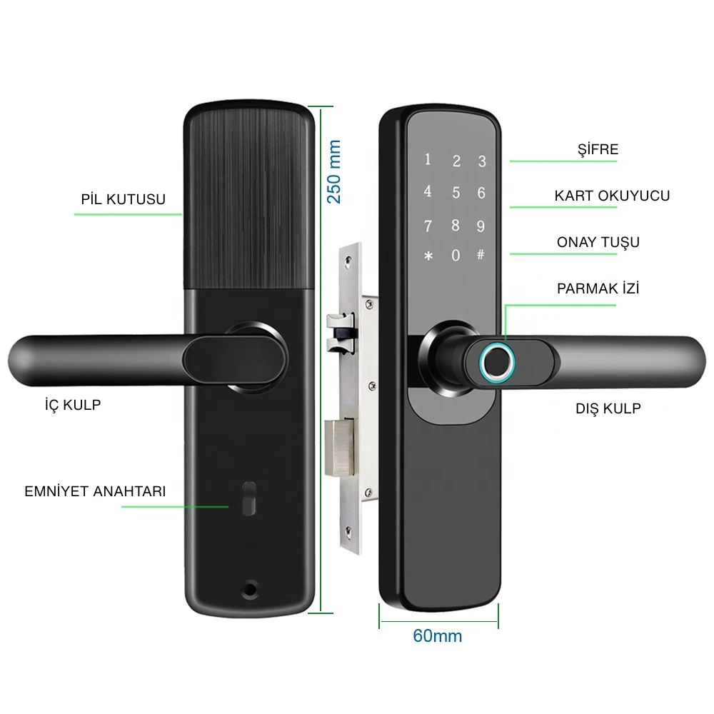 Akıllı Kapı Kilidi (Uzun Göbek)  |  OBG0286