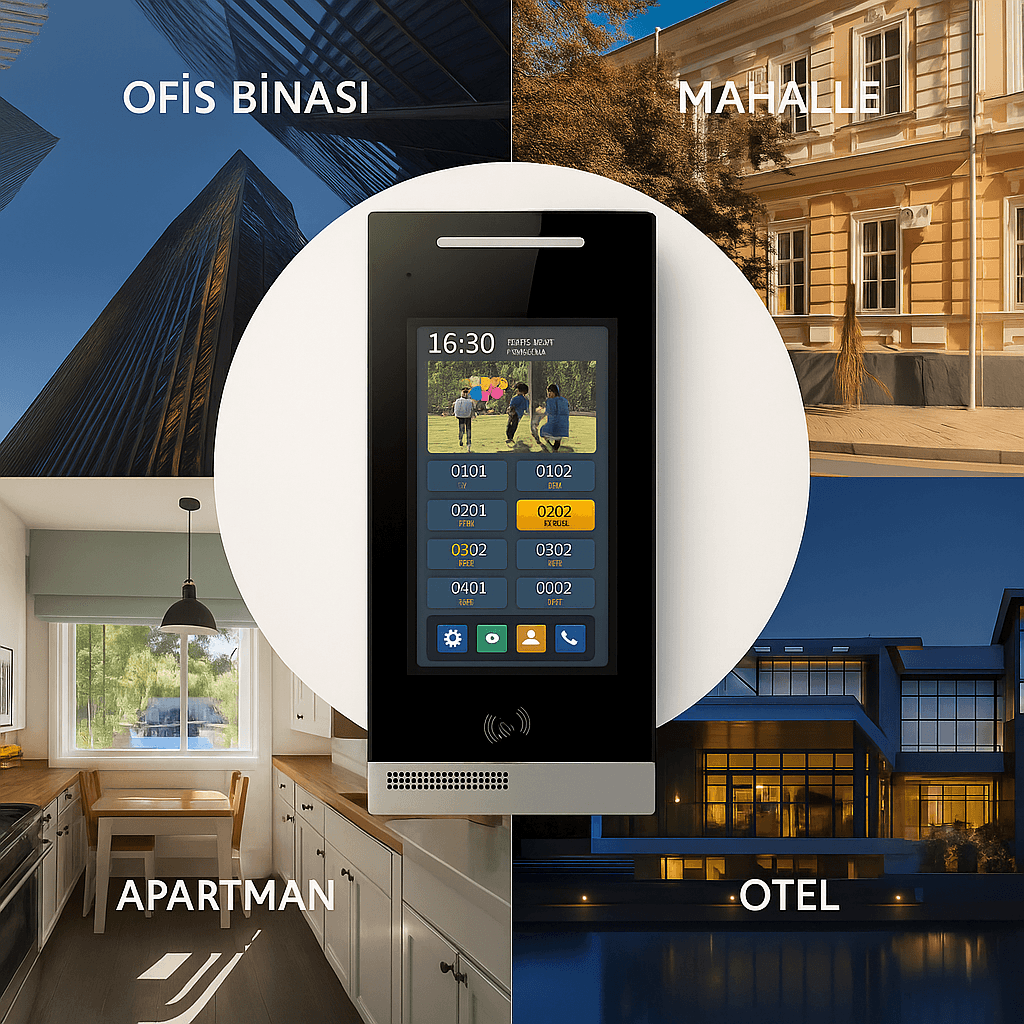 Tuya Uygulama Entegreli Ekranlı Akıllı Diafon – OBG0121
