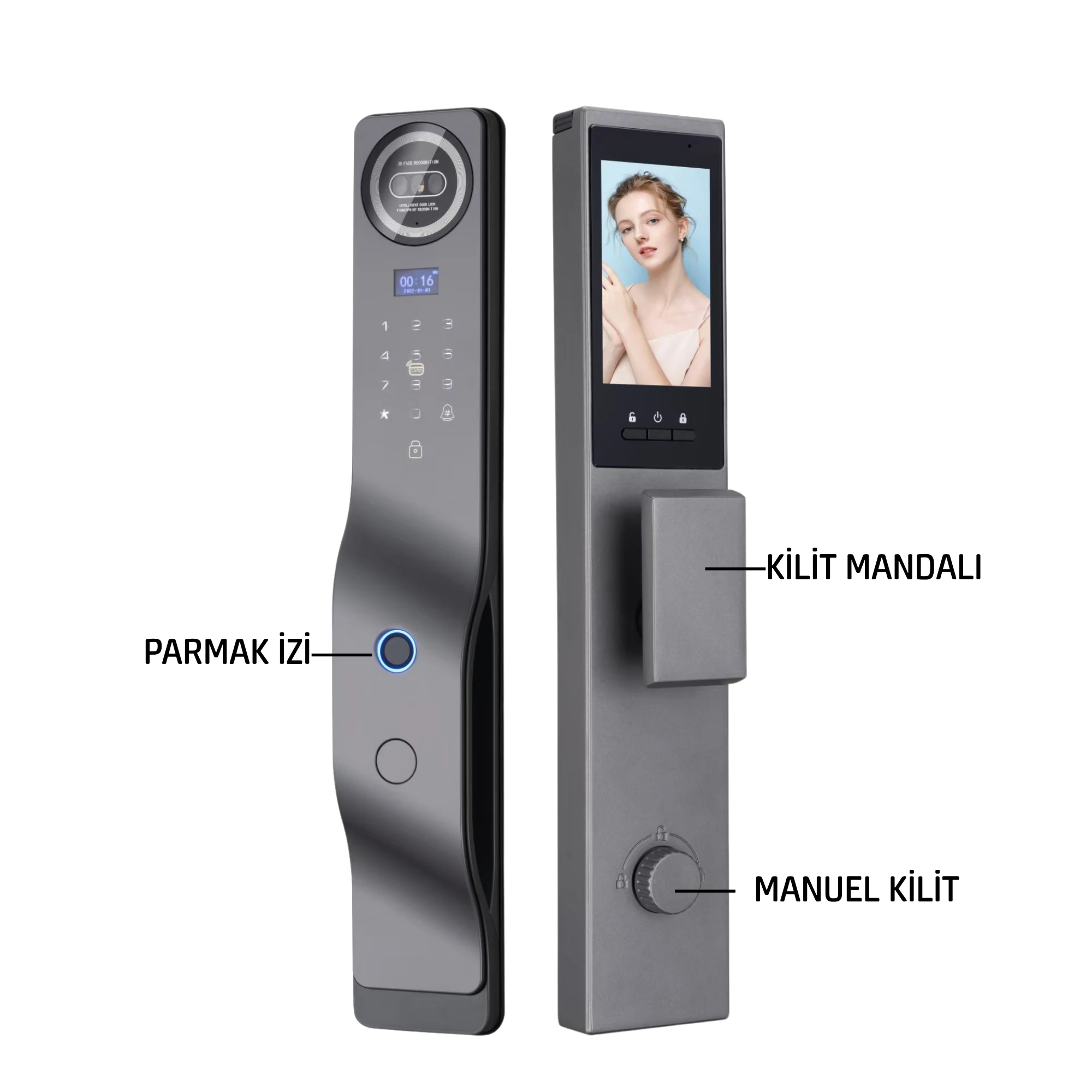 Yüz Tanımlama Özellikli Akıllı Kapı Kilidi  |  OK0320