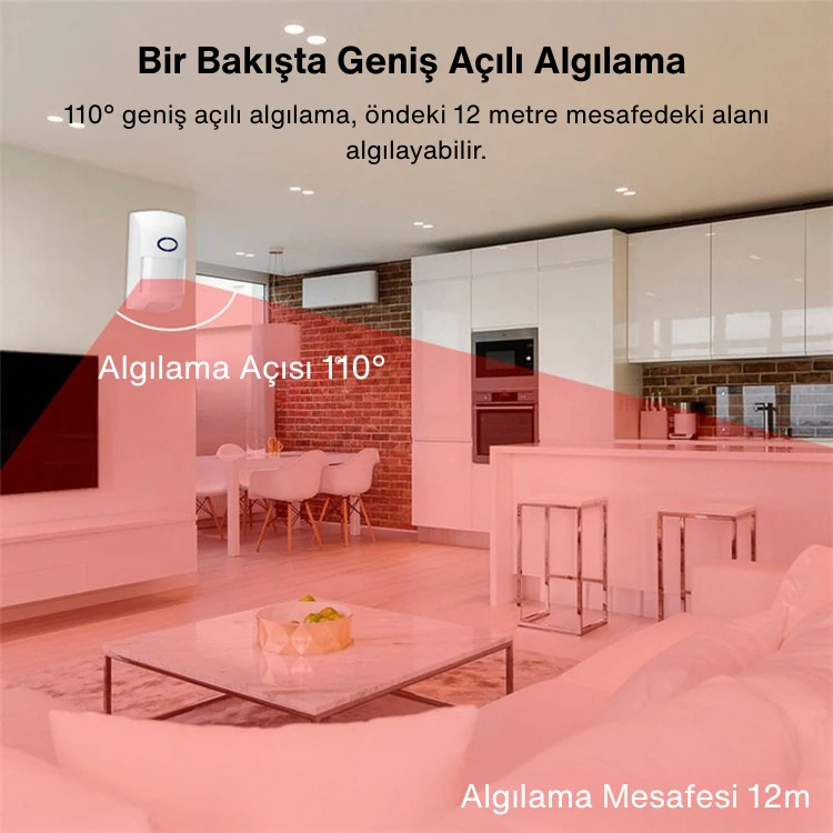 Wifi PIR Hareket Sensörü (Mobil Uygulamalı)  |  OBG0611