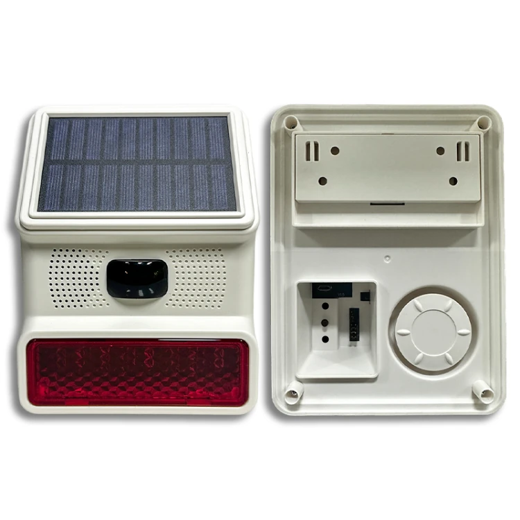 Güneş Panelli Tuya Uyumlu Dış Alarm Sireni (Kumandalı)  |  OBG0612