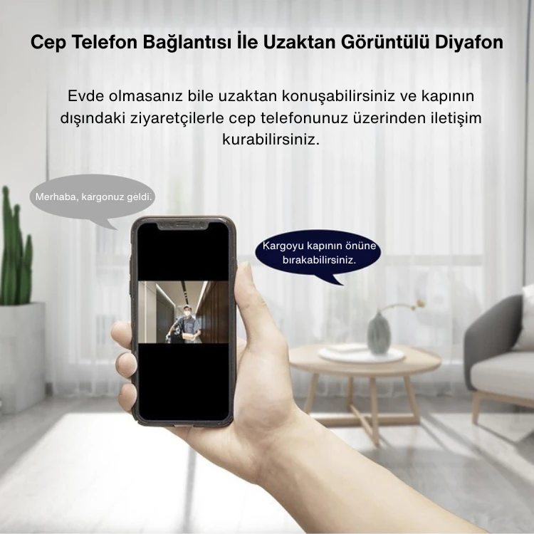 Mobil Uygulama Destekli Kameralı Diafon  |  OE0310