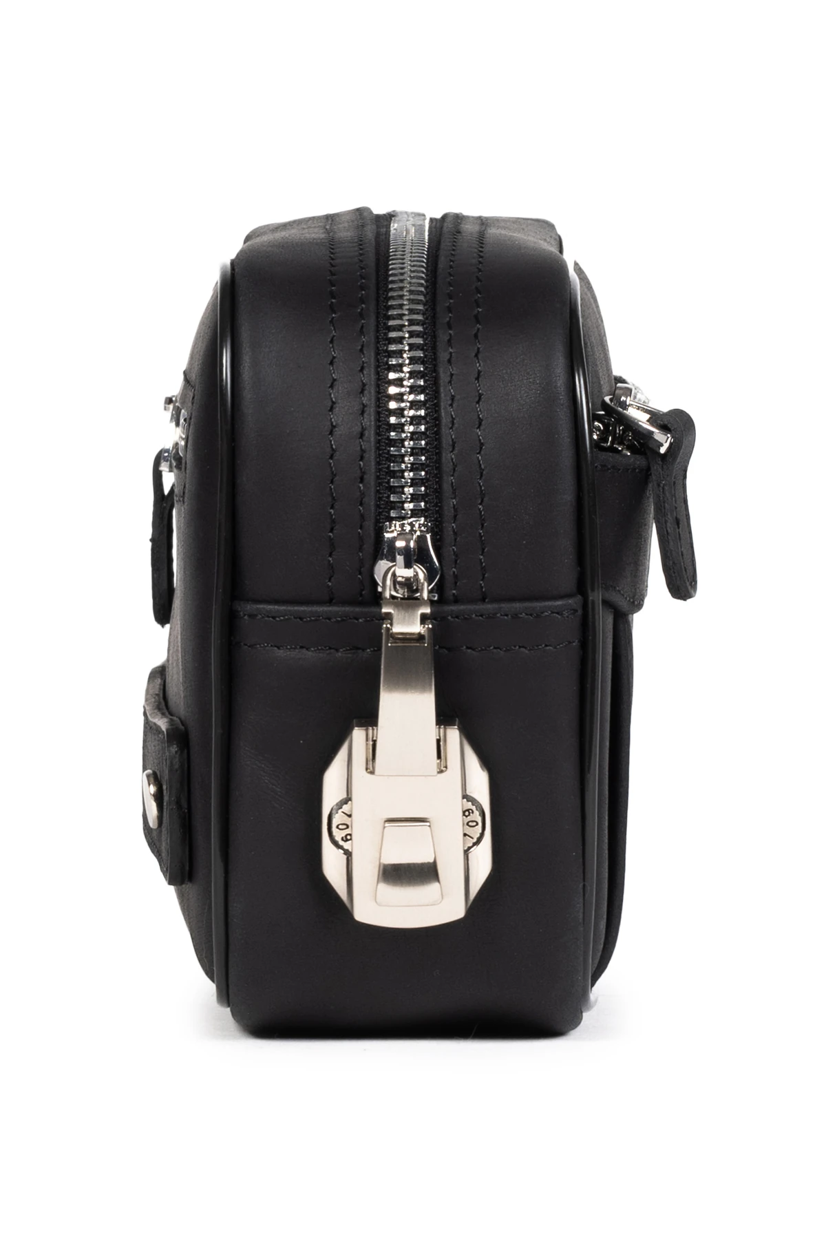 Mussen Monarque Hakiki Dana Derisi Erkek Kilitli El Portföy Çantası – 3 Cepli, Fermuarlı (21x12x6 cm)