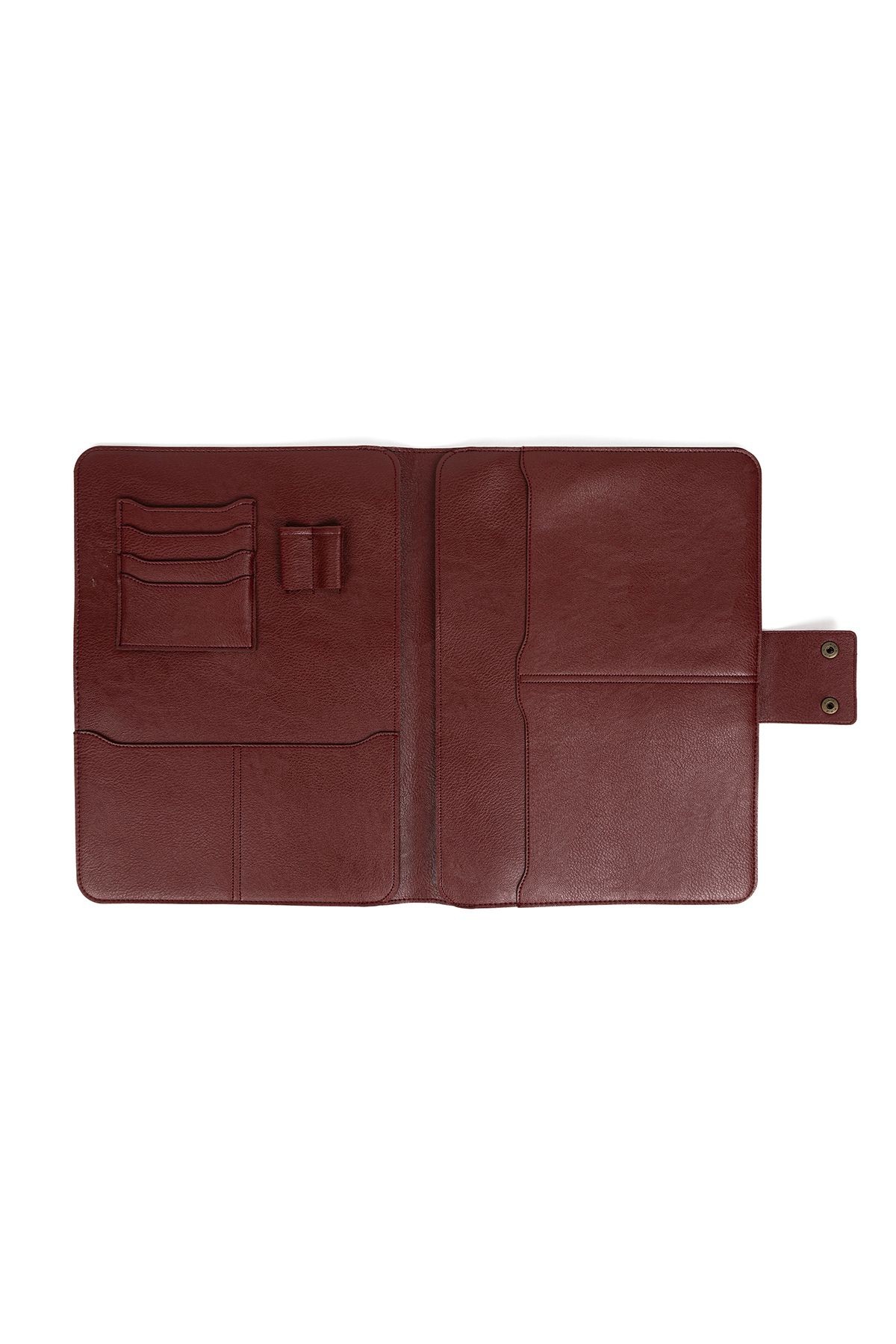 Macbook Air Pro 15-16 İnç Organizer Evrak & Laptop & Tablet Çantası - Bordo Nova