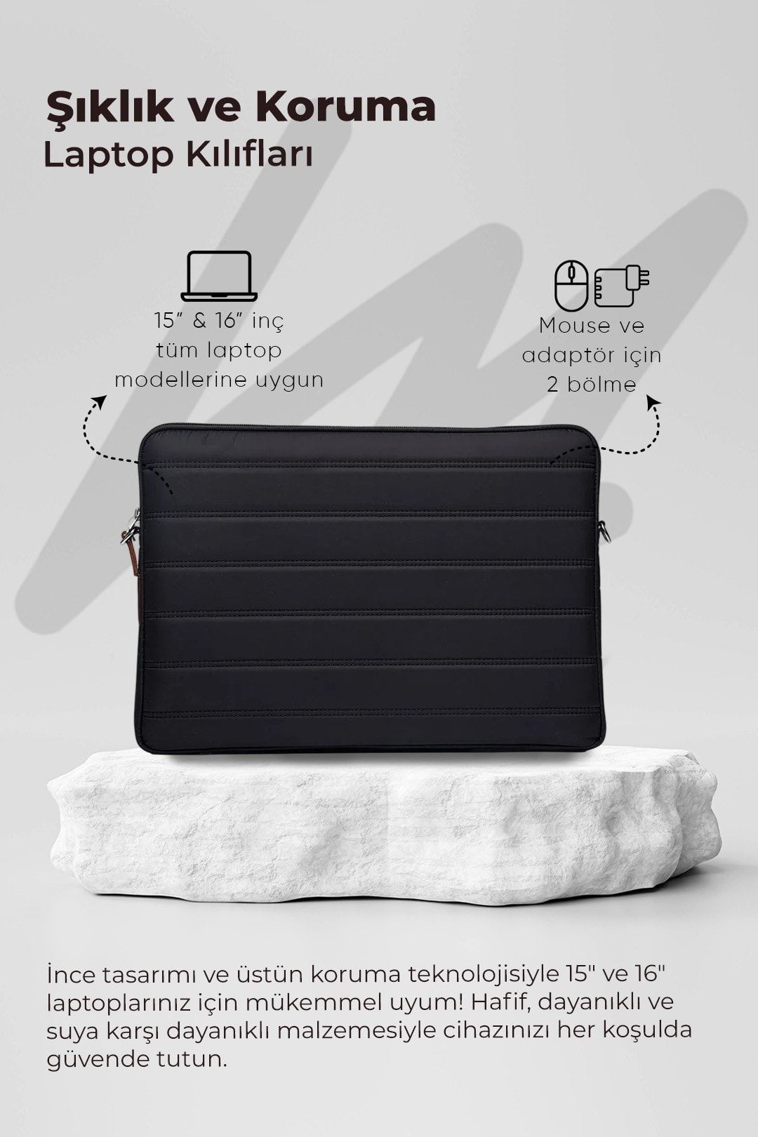 Laptop Kılıfı Su Geçirmez MacBook Air Pro 15-16 inç