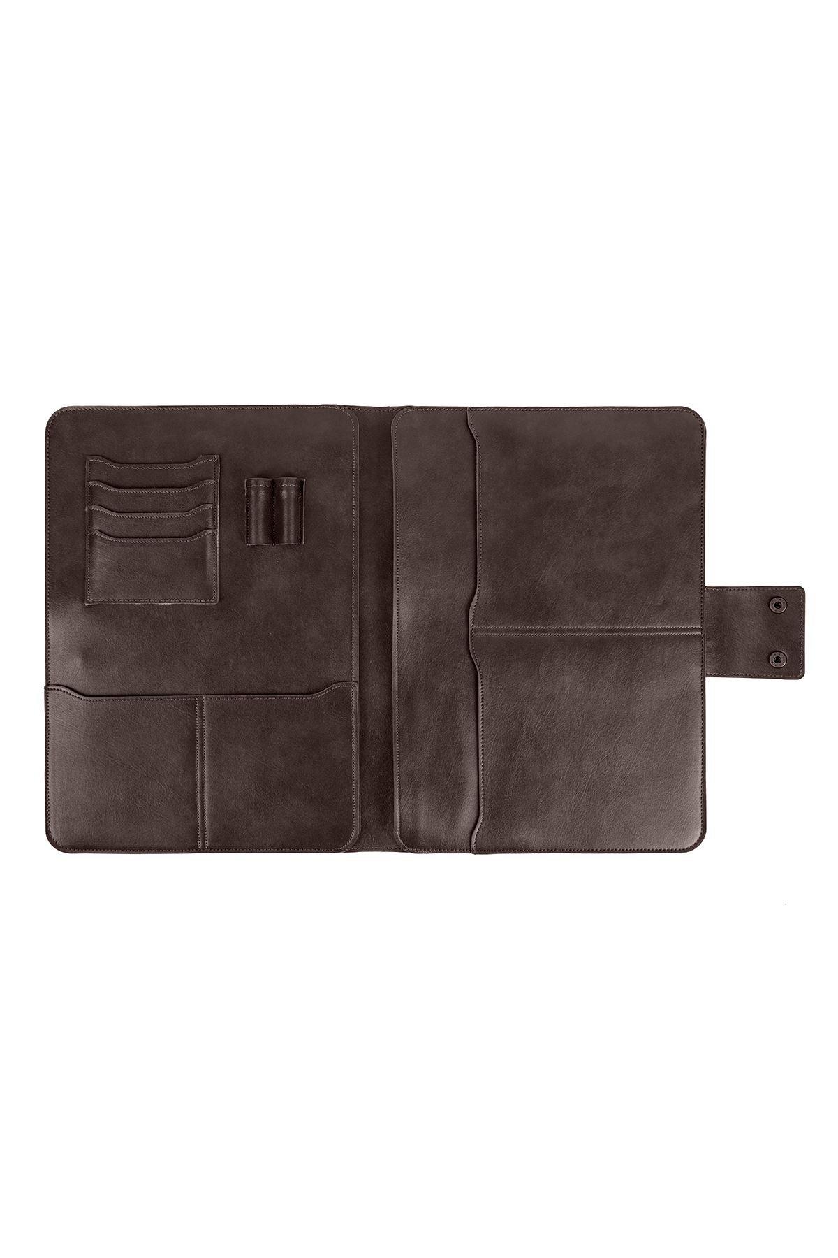 Macbook Air Pro 15-16 İnç Organizer Evrak & Laptop & Tablet Çantası - Kahve Nova