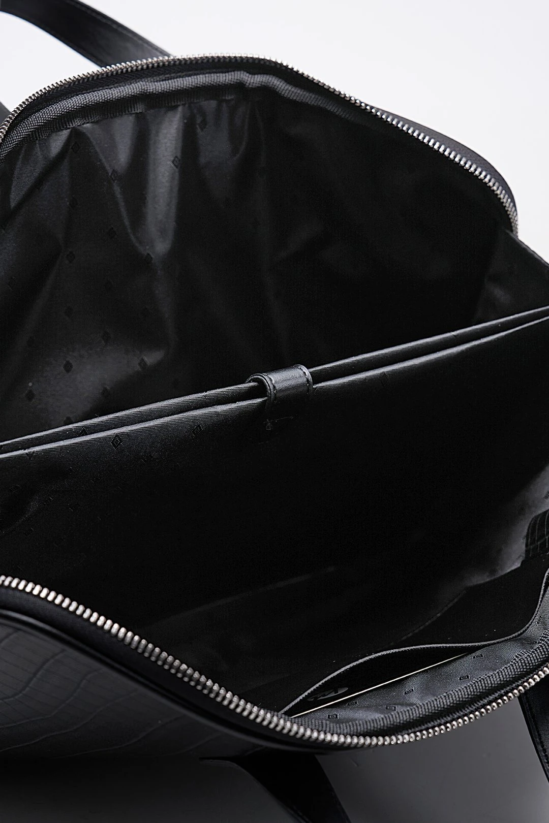 Laptop Evrak Çantası MacBook Air Pro 13 - 14 inç - Kroko Siyah