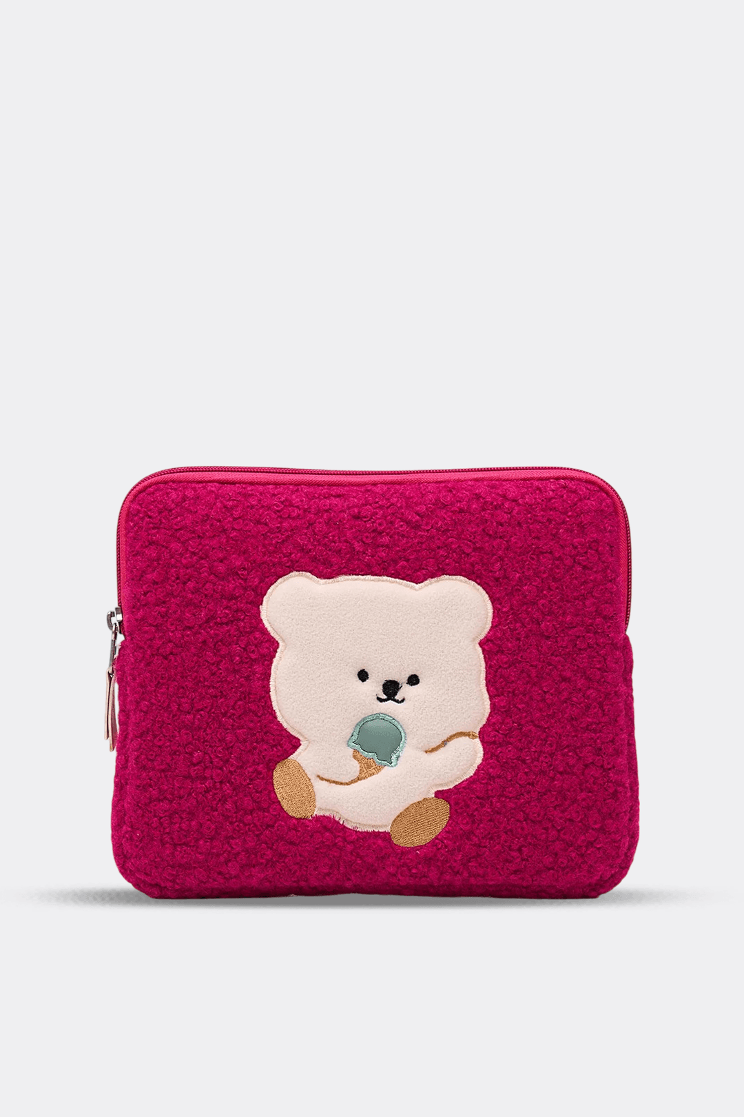 Teddy Bear Tablet Kılıfı 10” & 11” İnç Uyumlu - Fuşya