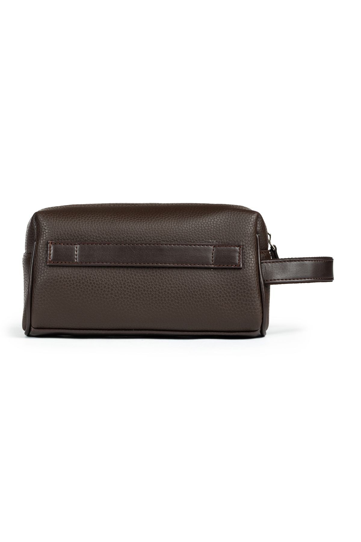 Unisex El Çantası Dopp Kit - Günlük & Traş Bakım & Makyaj Duş Çantası - 23x11x8cm - Kahverengi