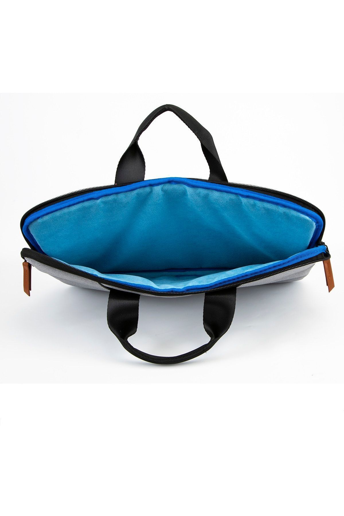 13” & 14”inç Su Geçirmez Kumaş mussen Laptop & Evrak Çantası - Açık Gri