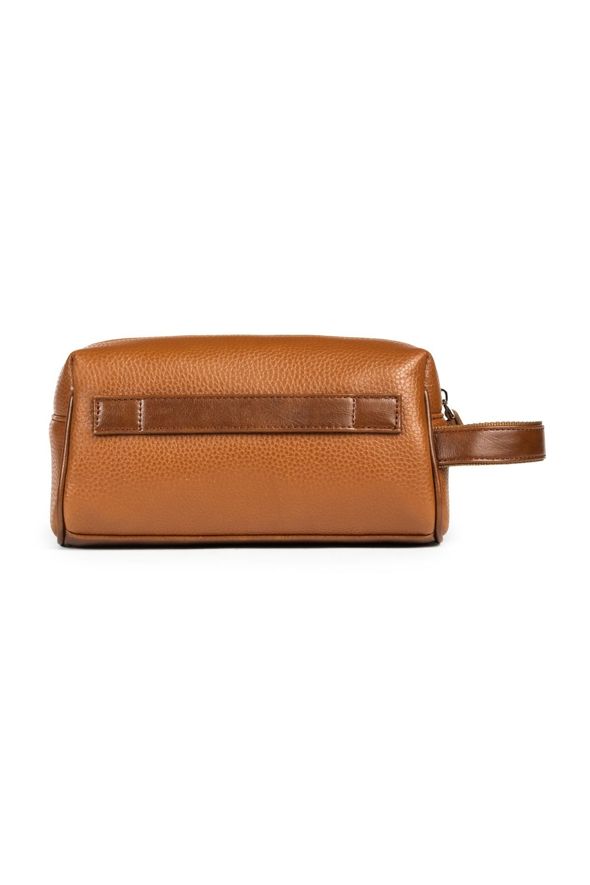 Unisex El Çantası Dopp Kit - Günlük & Traş Bakım & Makyaj Duş Çantası - 23x11x8cm - Taba