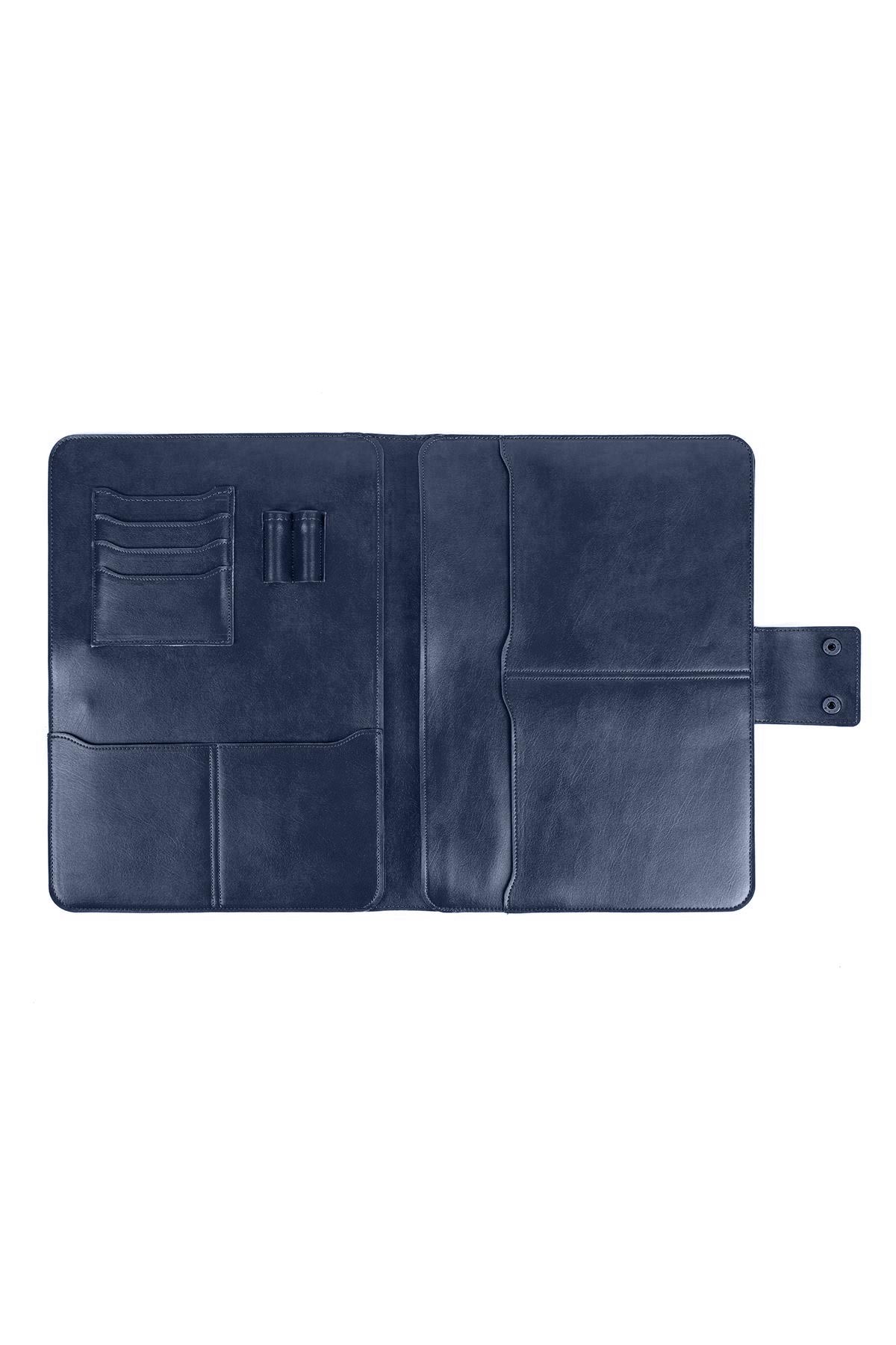 Macbook Air Pro 15-16 İnç Organizer Evrak & Laptop & Tablet Çantası - Lacivert Nova