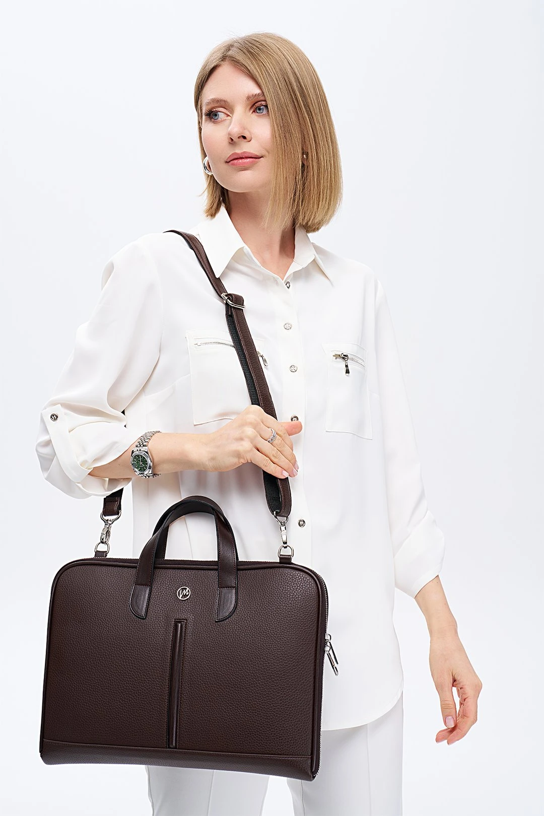 Laptop Evrak Çantası MacBook Air Pro 13 - 14 inç - Kahverengi