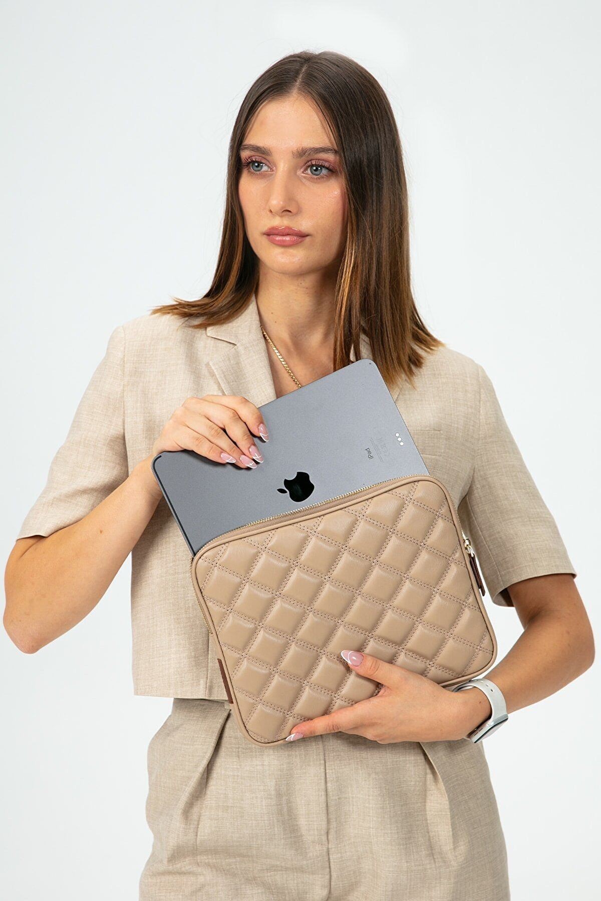 Ipad Air Pro & Galaxy & Matepad & mussen Tablet Kılıfı 11”inç - Vizon