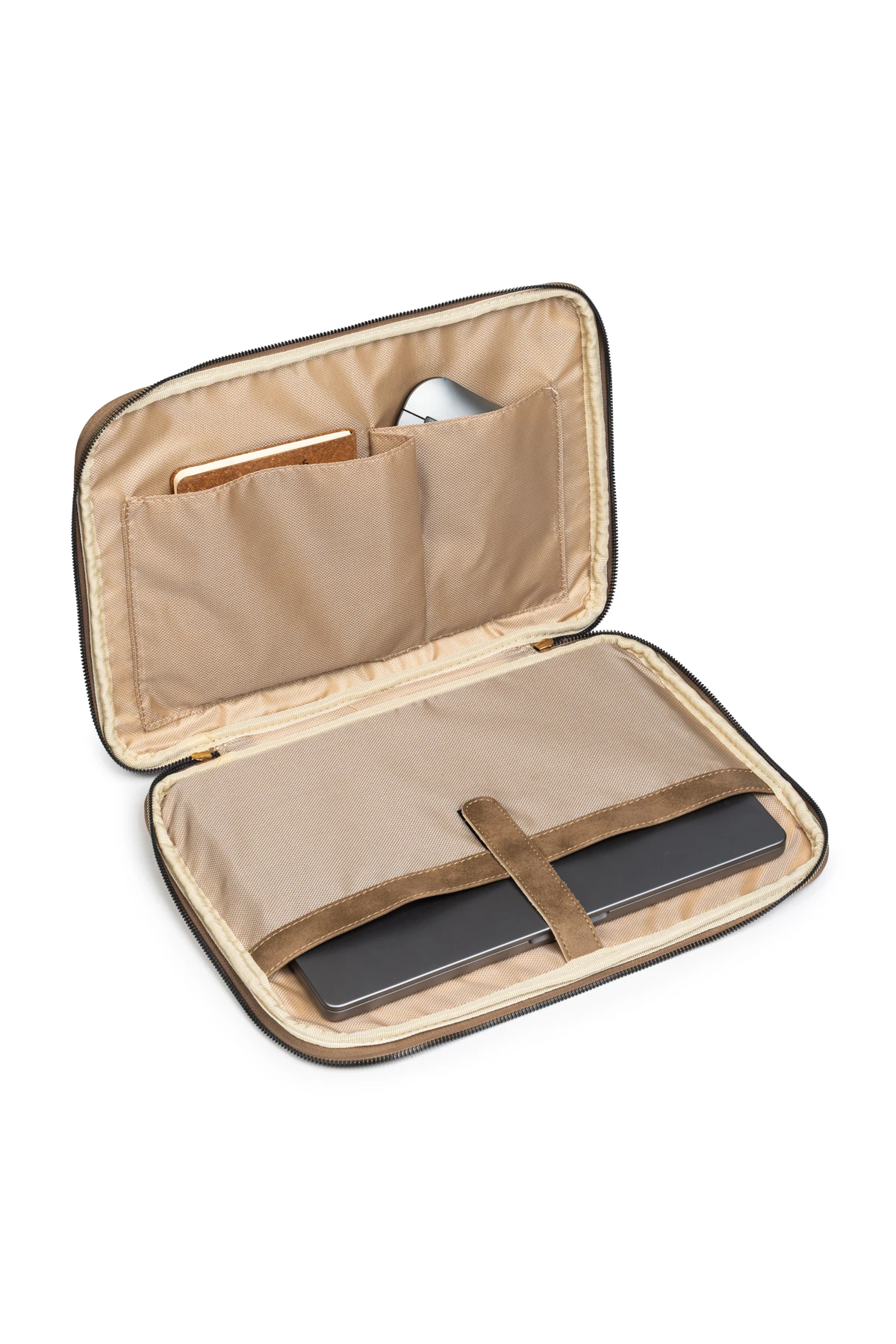 Mussen Laptop & Evrak Kılıfı Macbook Air Pro 13 - 14 inç - Koyu Vizon Raven