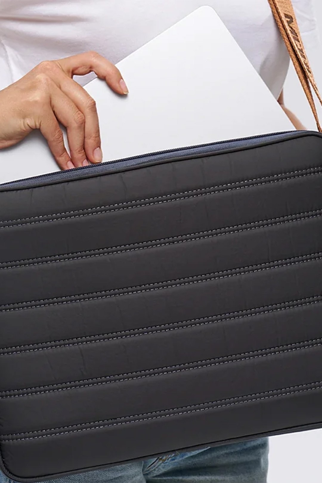 Laptop Kılıfı Su Geçirmez MacBook Air Pro 13-14 inç - Gri