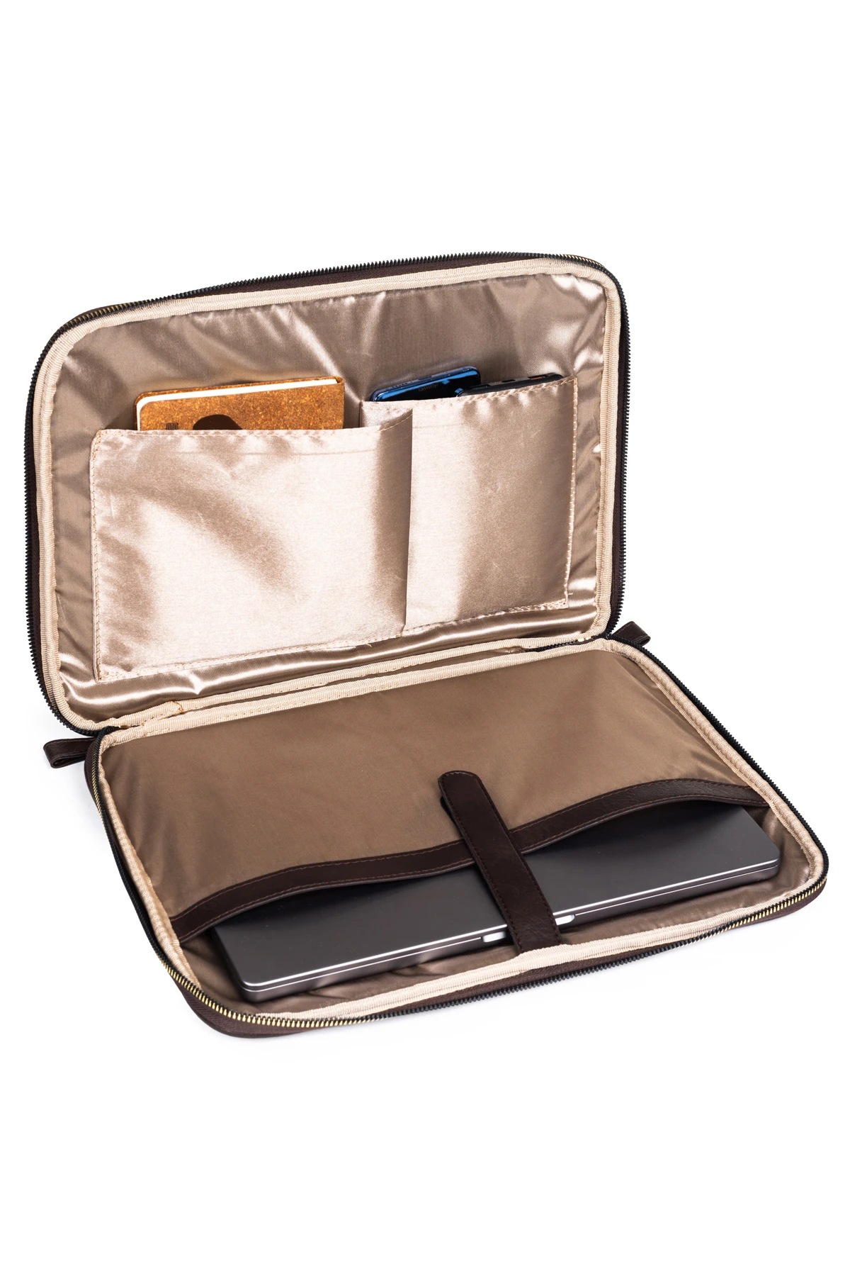 Mussen Laptop & Evrak Kılıfı Macbook Air Pro 13 - 14 inç - Kahve