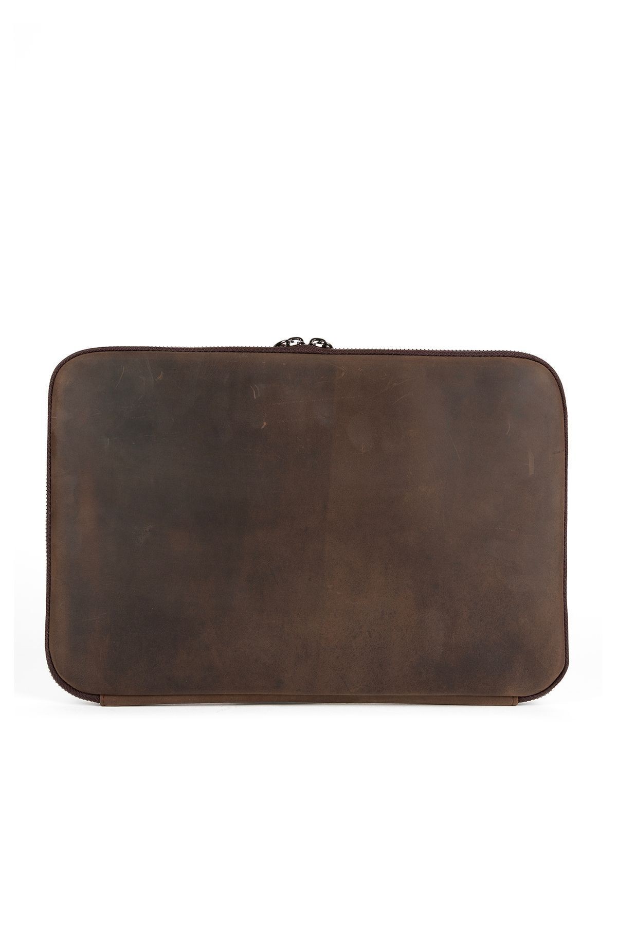 Hakiki Deri mussen 13 & 13.3 Inç Macbook & Laptop Kılıfı - Dr Kahve