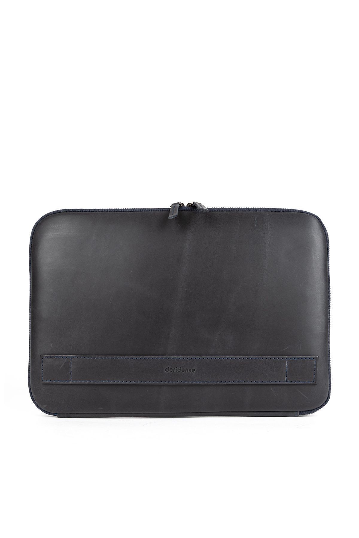 Hakiki Deri mussen 13 & 13.3 Inç Macbook & Laptop Kılıfı - Dr Lacivert