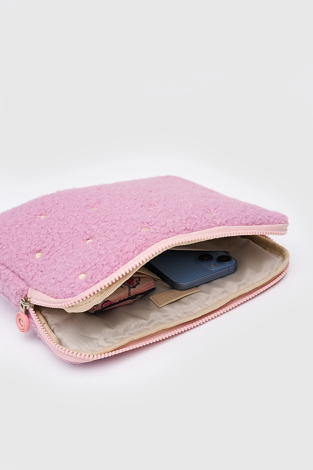 Puantiyeli Tablet Kılıfı 10” & 11” İnç Uyumlu - Pembe