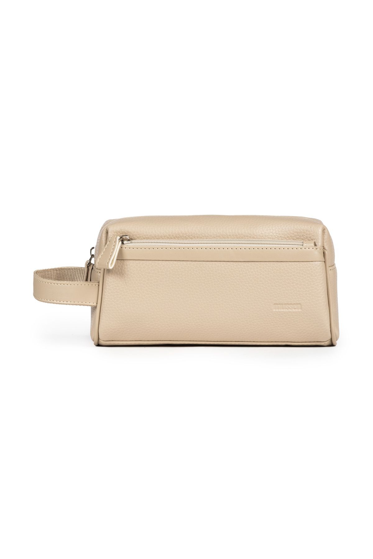 Unisex El Çantası Dopp Kit - Günlük & Traş Bakım & Makyaj Duş Çantası - 23x11x8cm - Krem