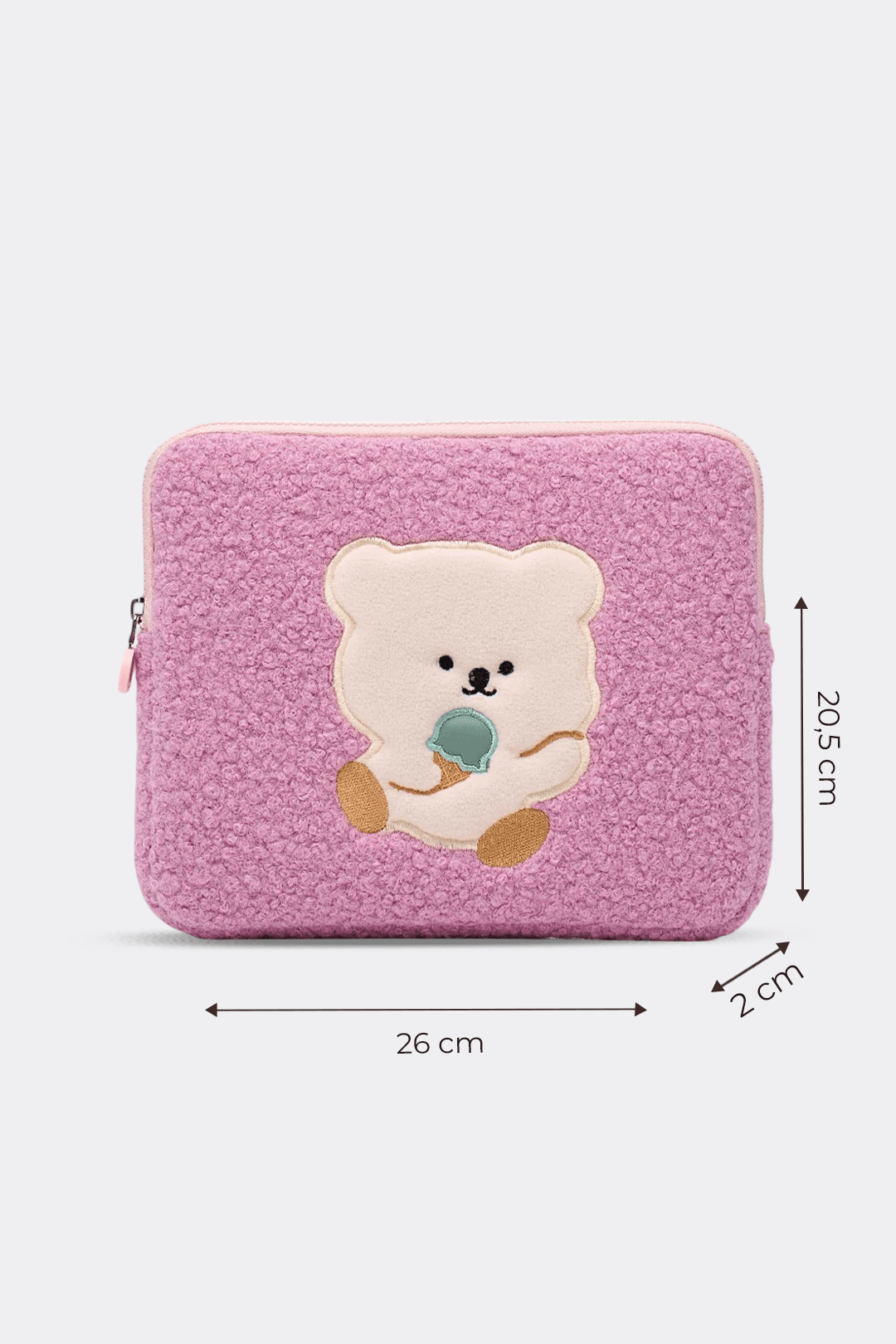 Teddy Bear Tablet Kılıfı 10” & 11” İnç Uyumlu - Pembe