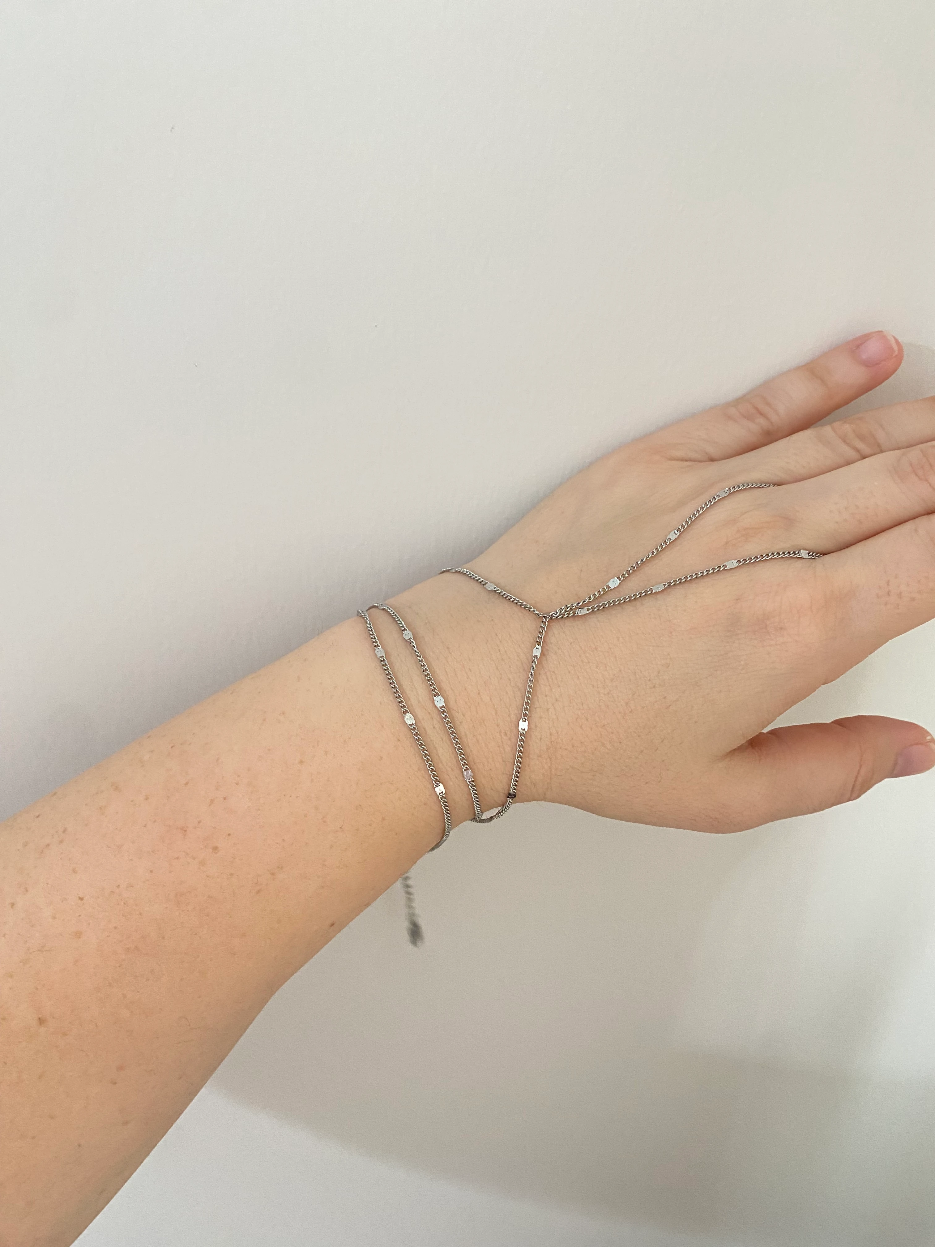 Çelik Gümüş Renk Çift Dolamalı Şahmeran