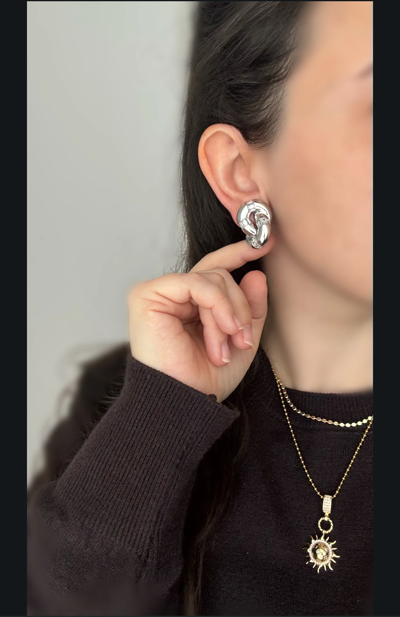 Özel Seri Düğüm Küpe