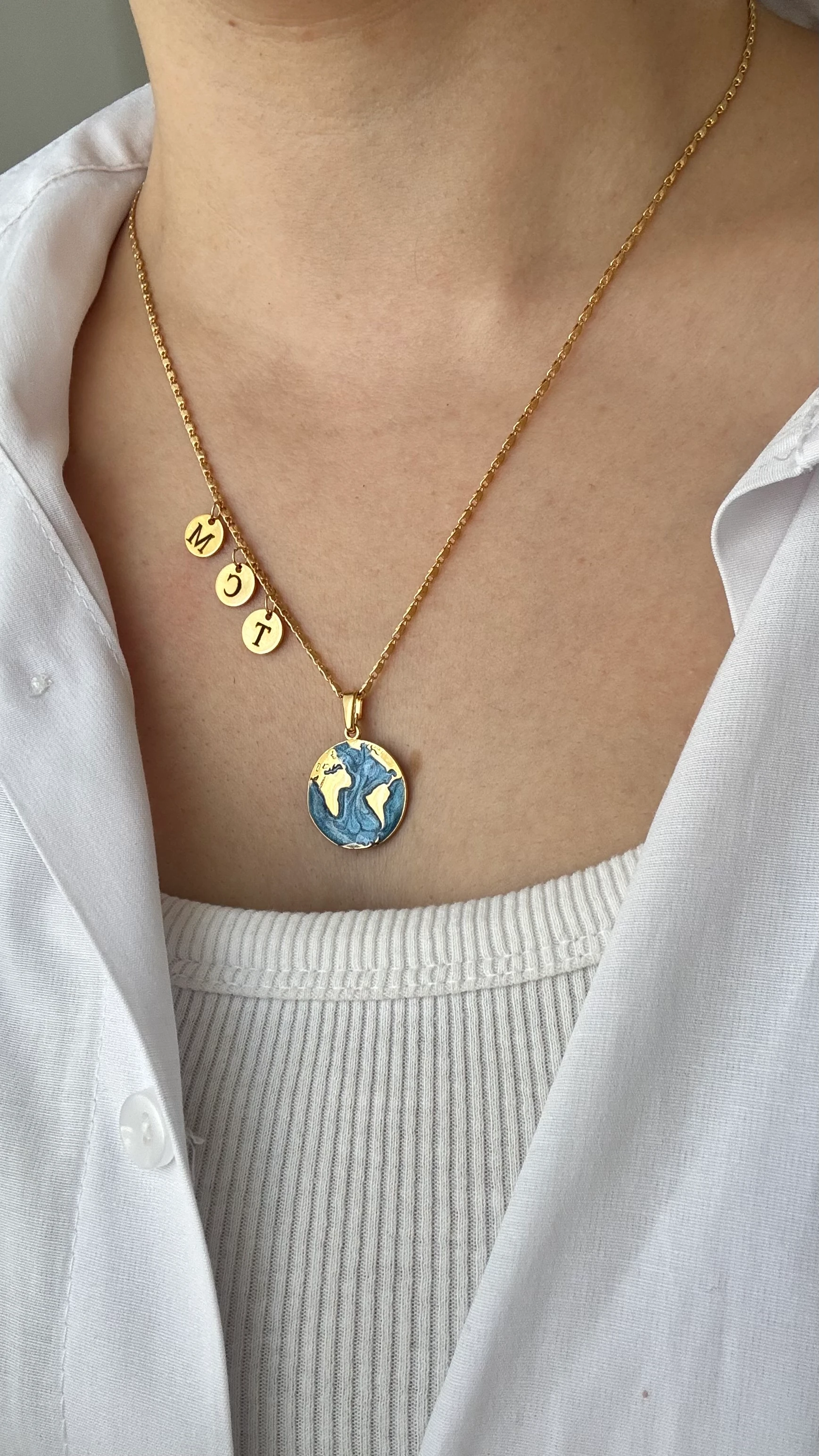 Dünyam Kolye Ezme Zincirli Harfler Sabit