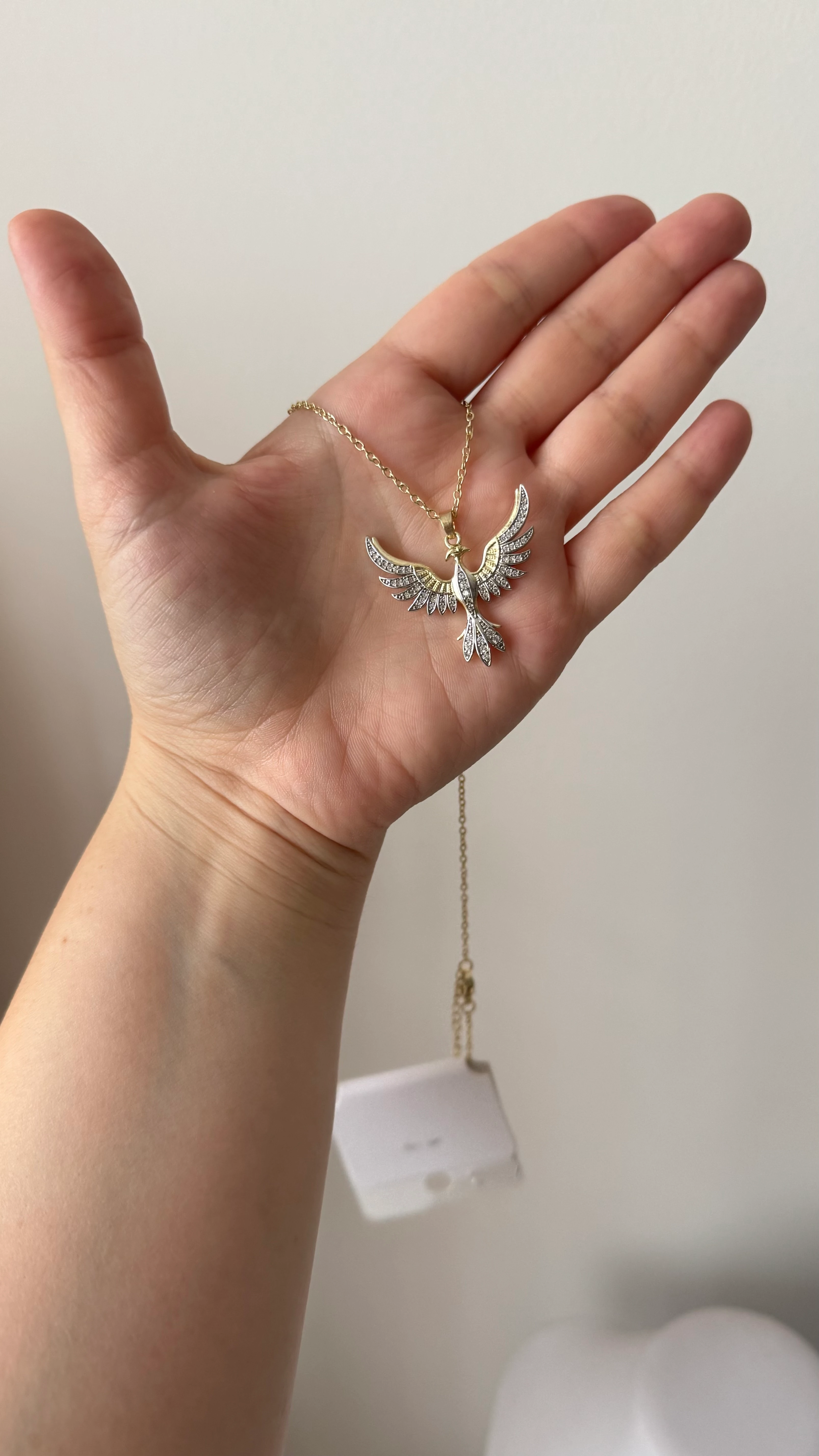 Özel Seri Zirkon Taşlı Anka Kuşu Kolye