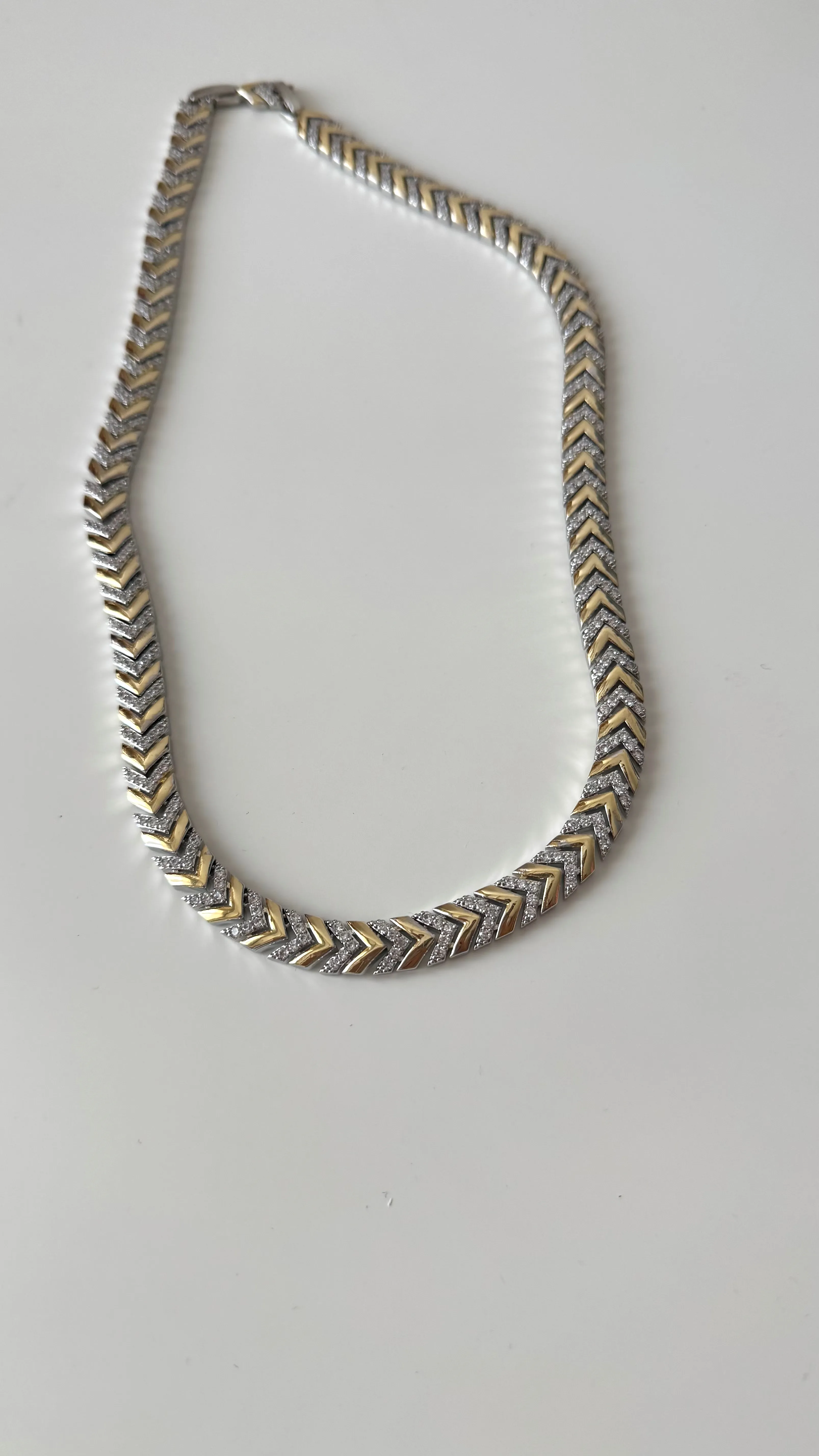 Vip Taşlı Zikzak Kolye