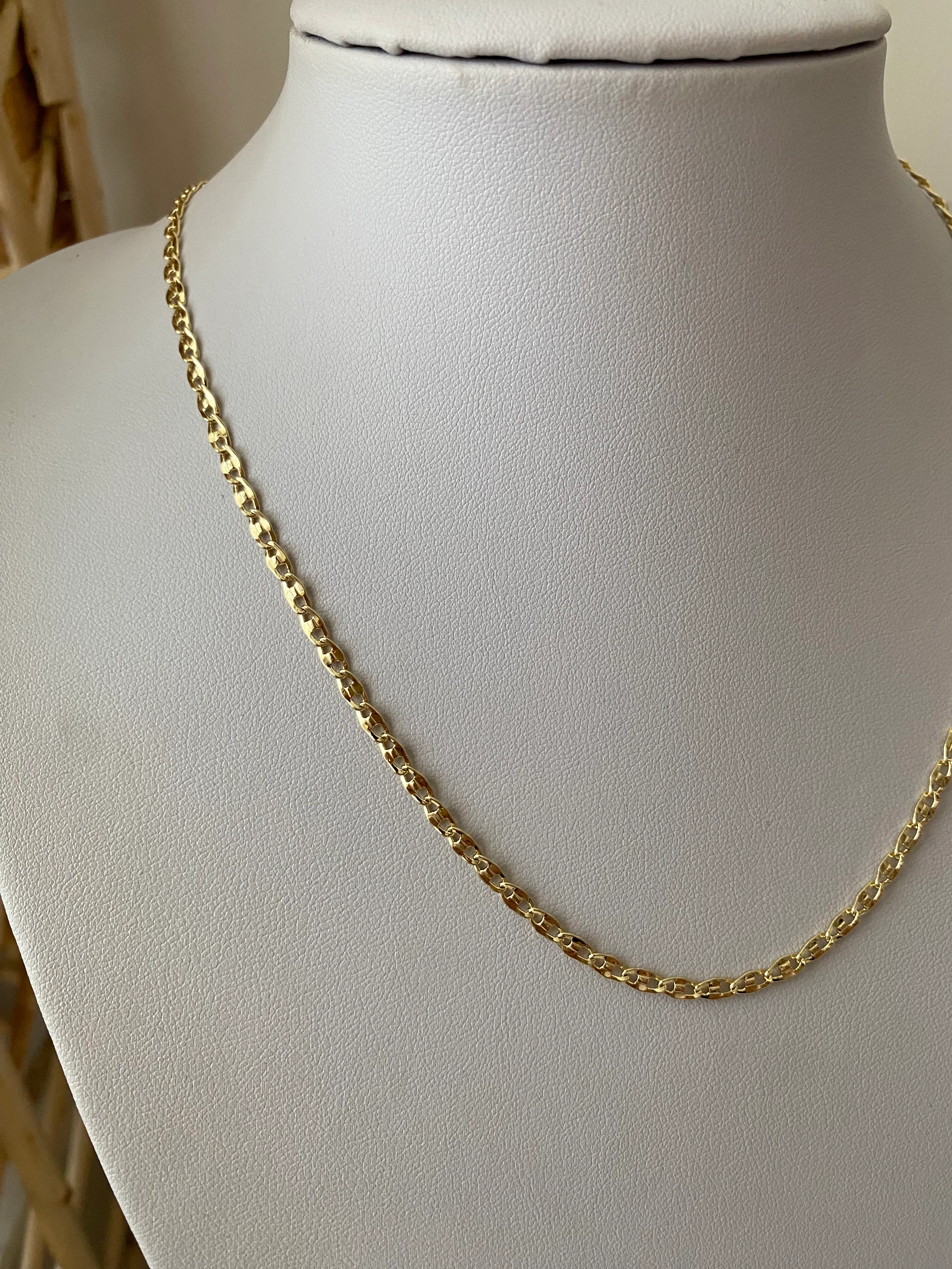 14K Seri Lazer Kesim Zincir