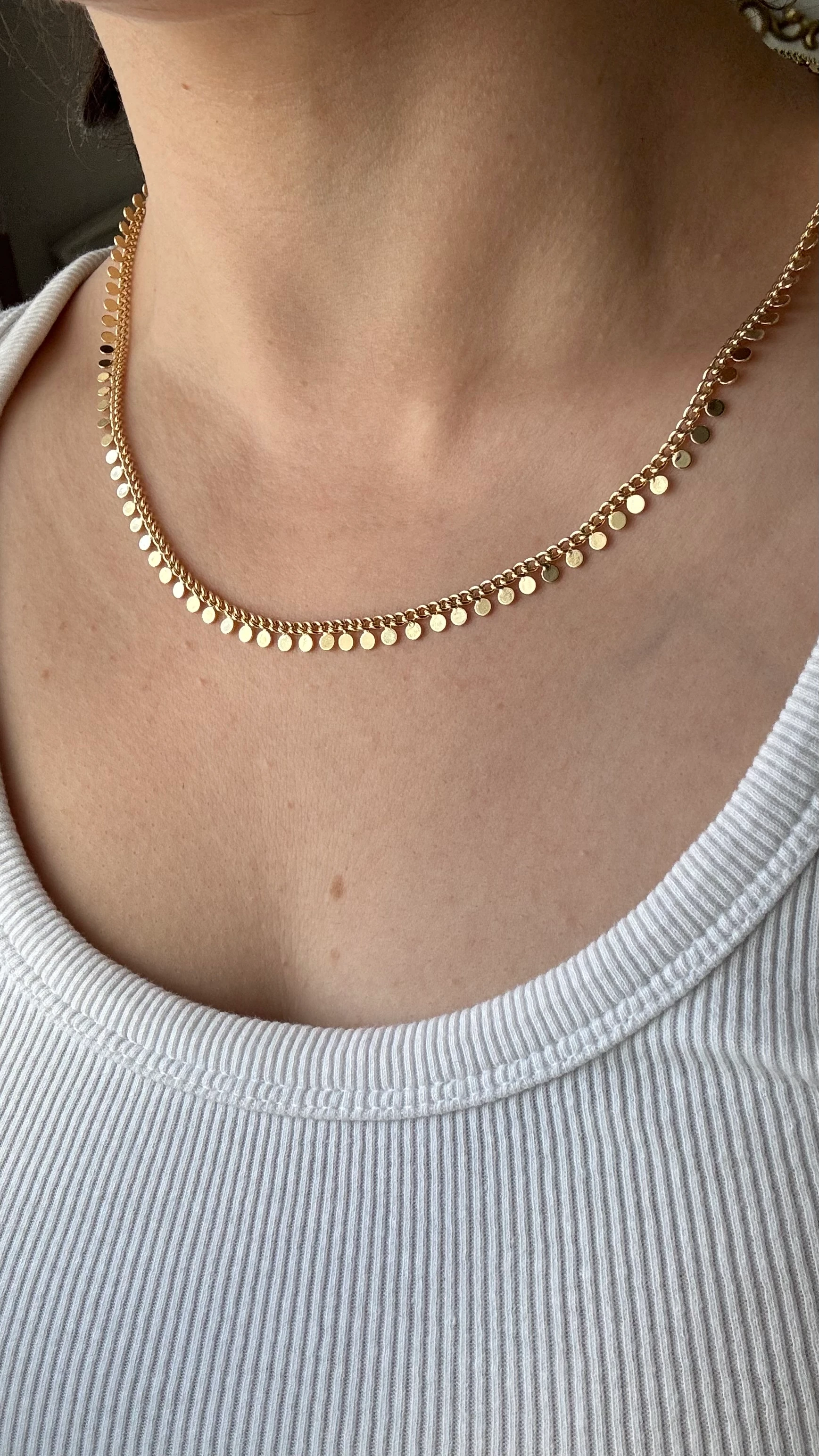 14K Pul Zincir Kolye