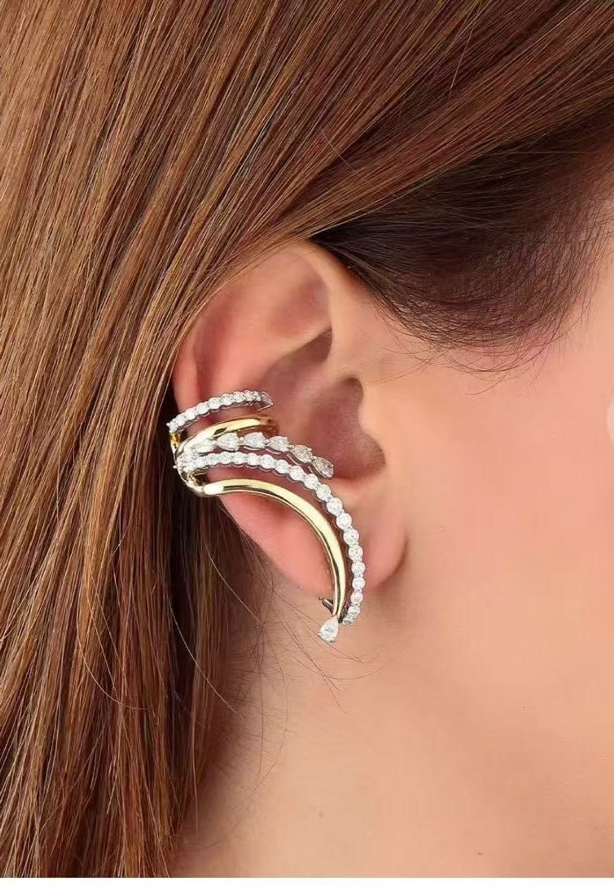 Taşlı Premium Earcuff