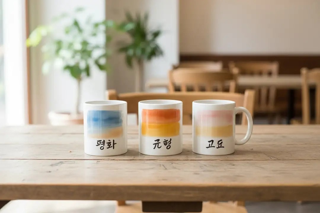 Seuolvie 3'lü Soyut Kupa Bardak Seti