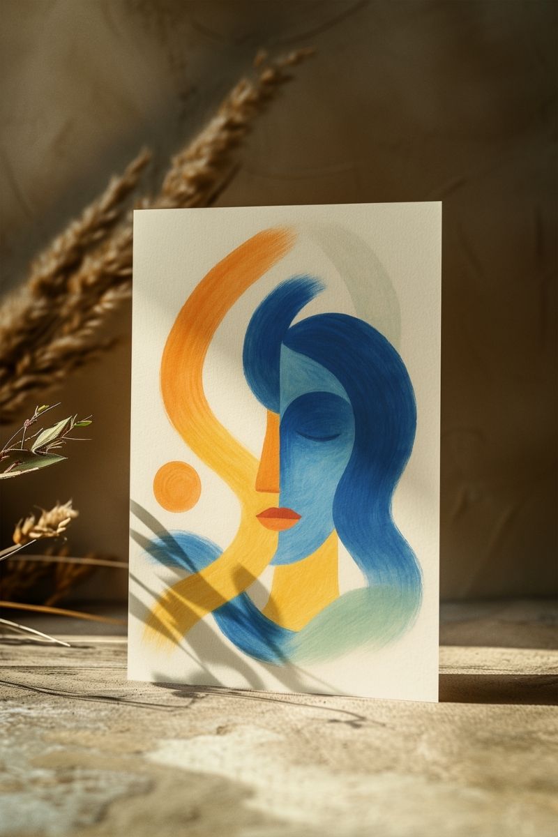 Modern Form Koleksiyonu Flow II – Akış II SK10 Art Print - Çerçevesiz Poster