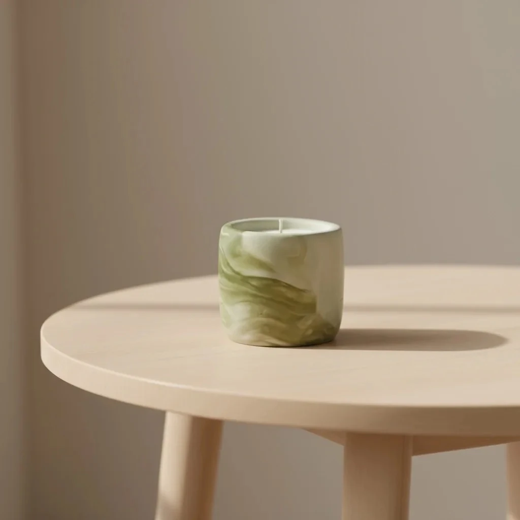 Seuolvie Handmade Elma-Tarçın Beton Mum