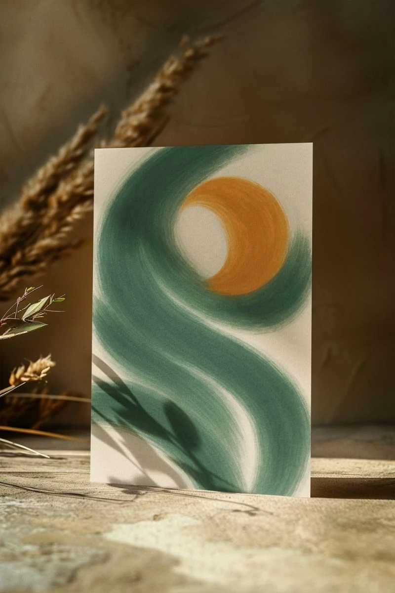 Soyut Koleksiyonu 달빛 – Ay Işığı - Art Print - Poster