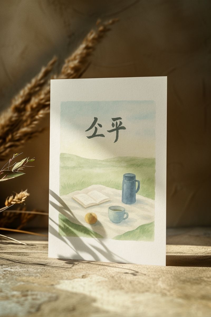 Renkli Anlar Koleksiyonu 静 (Sessizlik) RA1 Art Print - Çerçevesiz Poster