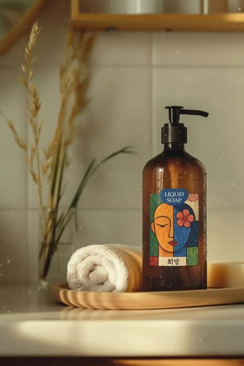 Seuolvie Amber Cam Şişe Sıvı Sabunluk 500 ml 