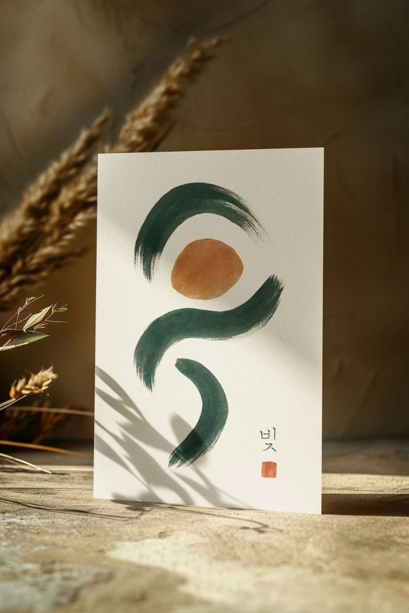 Soyut Koleksiyonu Sessizlikteki Rüzgar – 바람 – Art Print - Poster